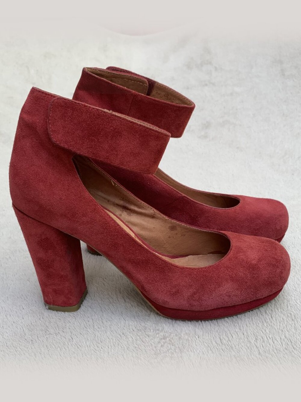 Jeffrey Campbell Vintage Aurora Suede Heels Sz 7.5